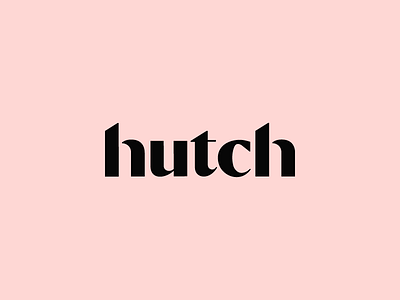 Hutch Interior Design App Logotype ReDesign h home hutch interior logo logotype mark minimal symbol typography wordmark