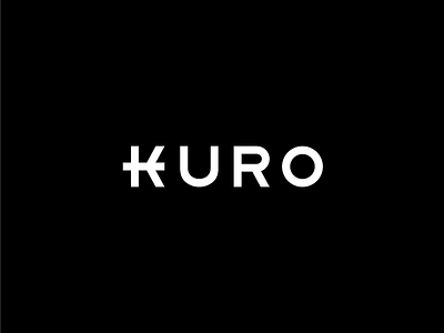 KURO Japanese Restaurant Logo / Wordmark / K /