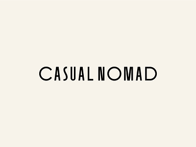 Casual Nomad Branding Identity / Logotype Wordmark branding identity logo minimal type typogaphy wordmark