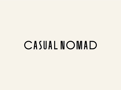 Casual Nomad Branding Identity / Logotype Wordmark