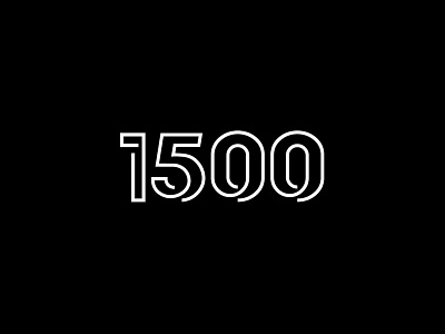 Thank You 1500 Times! 5 Dribbble Invites Giveaway agency branding dribbble identity invite logo typography