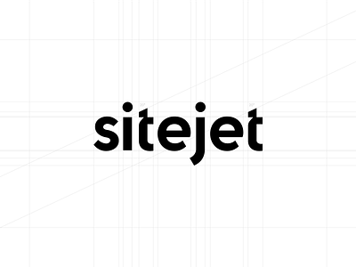 Sitejet Logo Wordmark Blueprint / Guidelines / Architecture aesthetic agency architecture branding guidelines logo logodesign logotype modern site builder sitejet type typography website wordmark