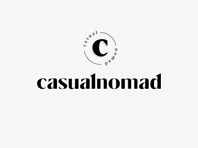 CasualNomad Identity / Logotype Wordmark / Symbol Design