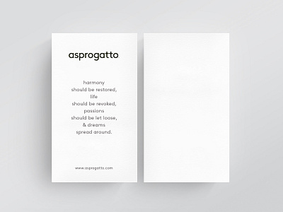 AsproGatto Business Cards