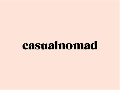 Casual Nomad Wordmark Logotype Design / Branding / Identity casual design home interior logo logotype minimal nomad sharp timeless travel type typography wordmark
