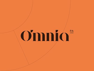 Omnia P.A. Virtual Assistant Logo Wordmark Design assistant branding business color identity identitydesign logo logotype management mark modern personal time typography virtual wordmark work