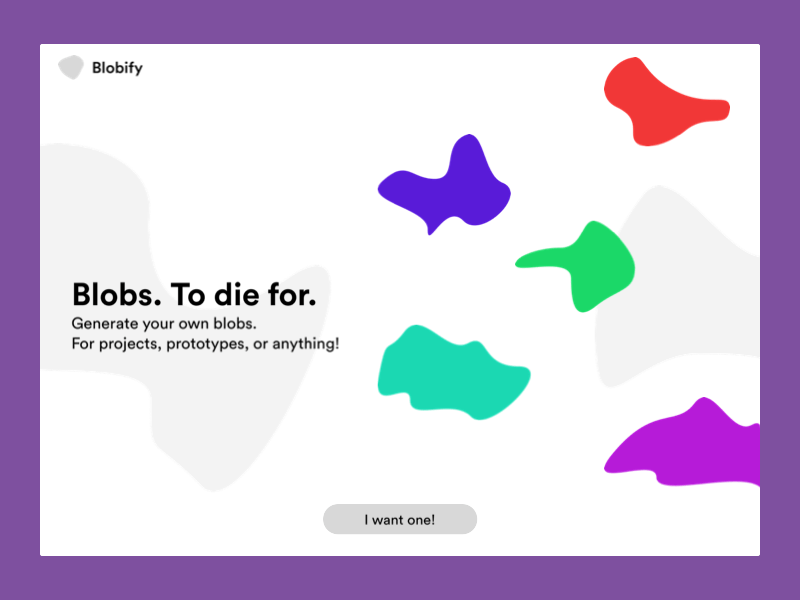 [DAILY UI 003] LANDING blob computer science dailyui flat gif animation illustration indonesia principleapp sketch app