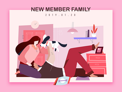 love and dog dog family love room ui ux