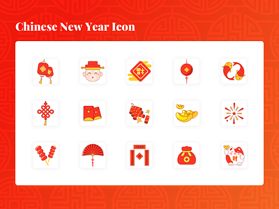 Chinese New Year Icon chinese new year icon icon red ui ux ui design