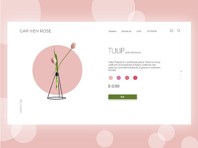 Tulip design flower follow followforfollow like likeforlike tulip ui uidesign uiux ux web webdesign website