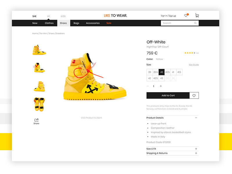Like to Wear _ Online store store online shop shop branding flat design ios follow me followforfollow flat app website uidesign likeforlike like follow design web ux uiux ui