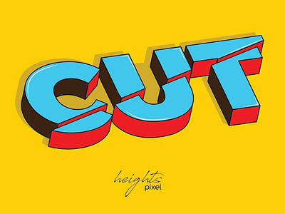 Cut adobe illustrator illustration