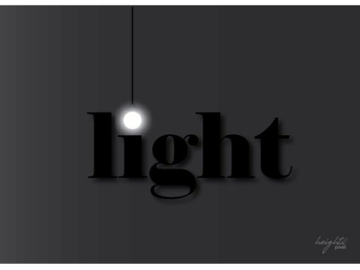 Light adobe illustrator typography