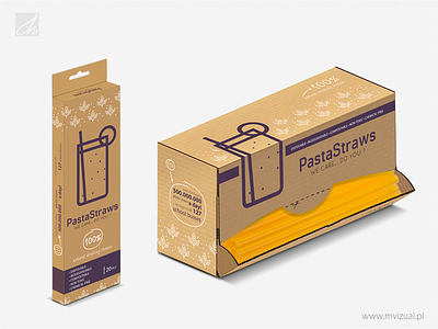 Packaging for pasta straws. 20 and 200 pcs. design eco produkt graphic design packaging packaging design pasta straws