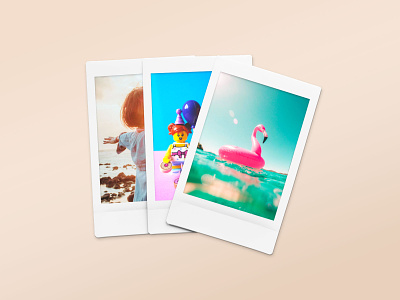 Polaroid Snapshot Picture Mockup Templates