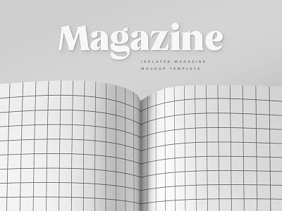 Minimalistic Magazine Spread Mockup