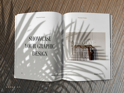 Minimalistic Magazine Spread Mockup download fashion free freebie glossy lifestyle magazine mockup photoshop spread template veila