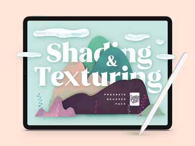 Natural Shading & Texture Procreate Brushes