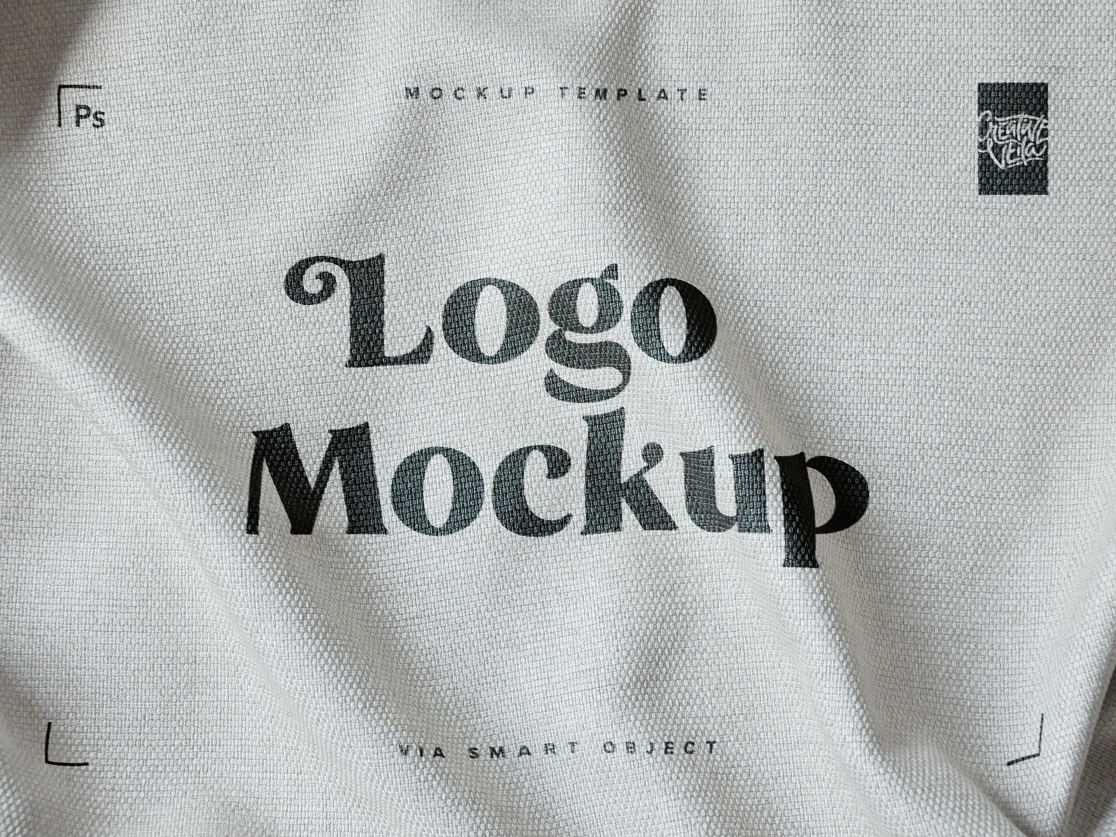 Free Fabric Print Logo Mockup by CreativeVeila on Dribbble