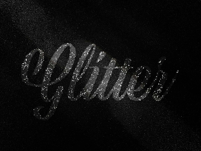Sparkling Glitter Photoshop Text Effect by CreativeVeila on Dribbble