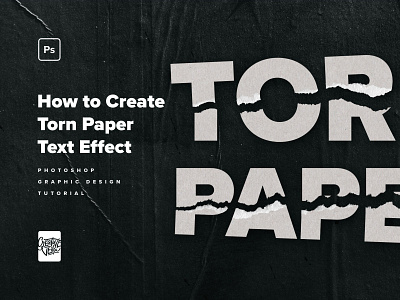 How to Create Torn Paper Text Effect in Photoshop