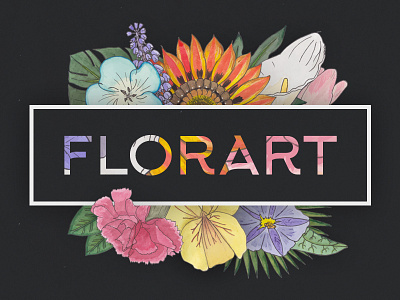 Floral Debut clipart floral flowers herbal isolated kit leaves objects tropical vector watercolour