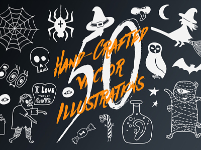 Free Giveaway: Halloween Special doodle free freebie halloween illustration illustrator pattern seamless sketch vector