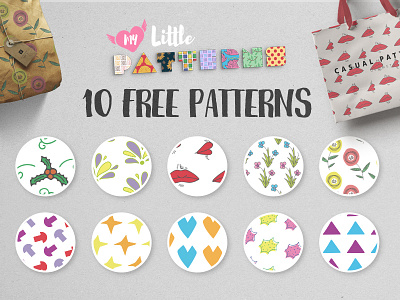 10 Free My Little Patterns background doodle pattern floral geometric hand drawn packaging pattern scrapbook seamless seamless paper texture vector