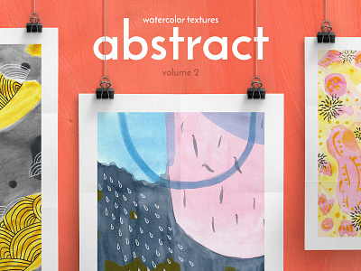 Free Abstract Watercolor Textures Vol. 2 abstract background drawn free freebie poster textures watercolor