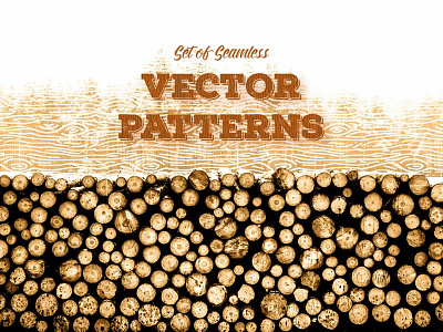 Seamless Wood 🌳 Patterns forest free freebie pattern poster sketch stump tree vector wood