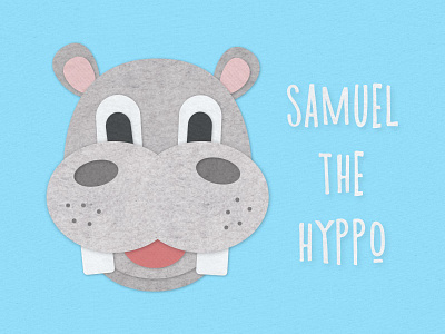 Samuel The Hyppo 🙋‍♀️ fabric pattern hippo seamless texture vector