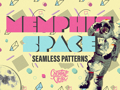 🚀 Free Memphis Style Patterns 3d background flat free freebie illustrator memphis pattern photoshop retro seamless pattern tecture