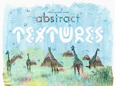 🐆 Ethnic Abstract Textures abstract background ethnic free freebie texture watercolor watercolour