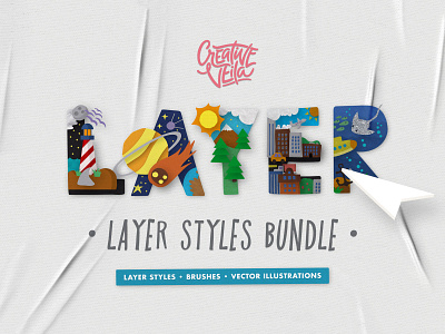 The Complete Layer Styles Bundle background brush clipart doodle effects generator hand drawn hand drawn illustration illustrator paper pattern photoshop seamless style texture textures toolkit vector watercolor