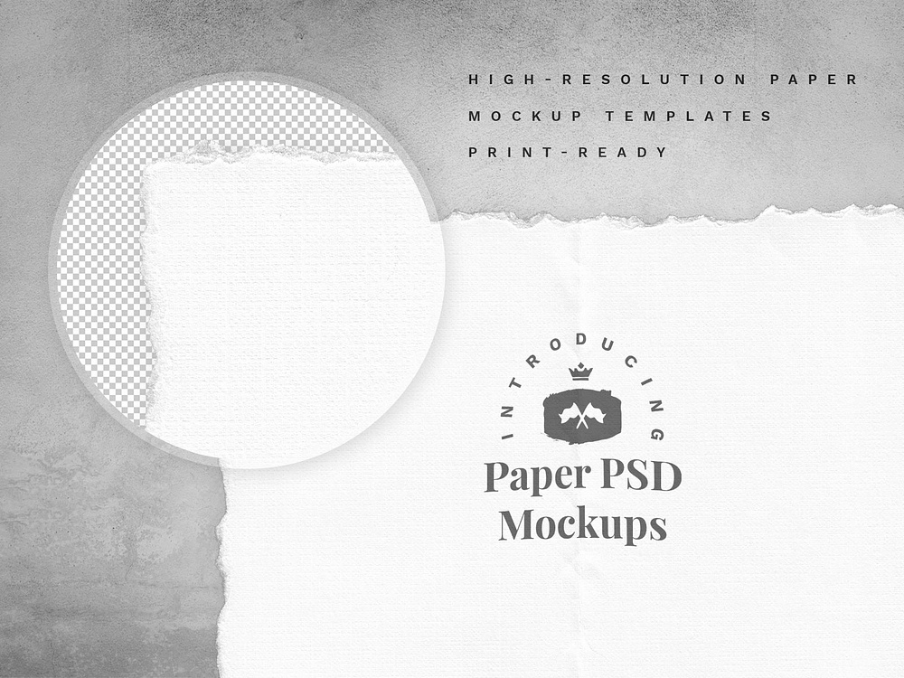 Free hand-made paper mockup set by CreativeVeila on Dribbble