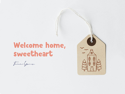 Welcome Home bulding creative design doodle download eps free freebie hand hand crafted home house humble illustration illustrator made scandi style vector veila