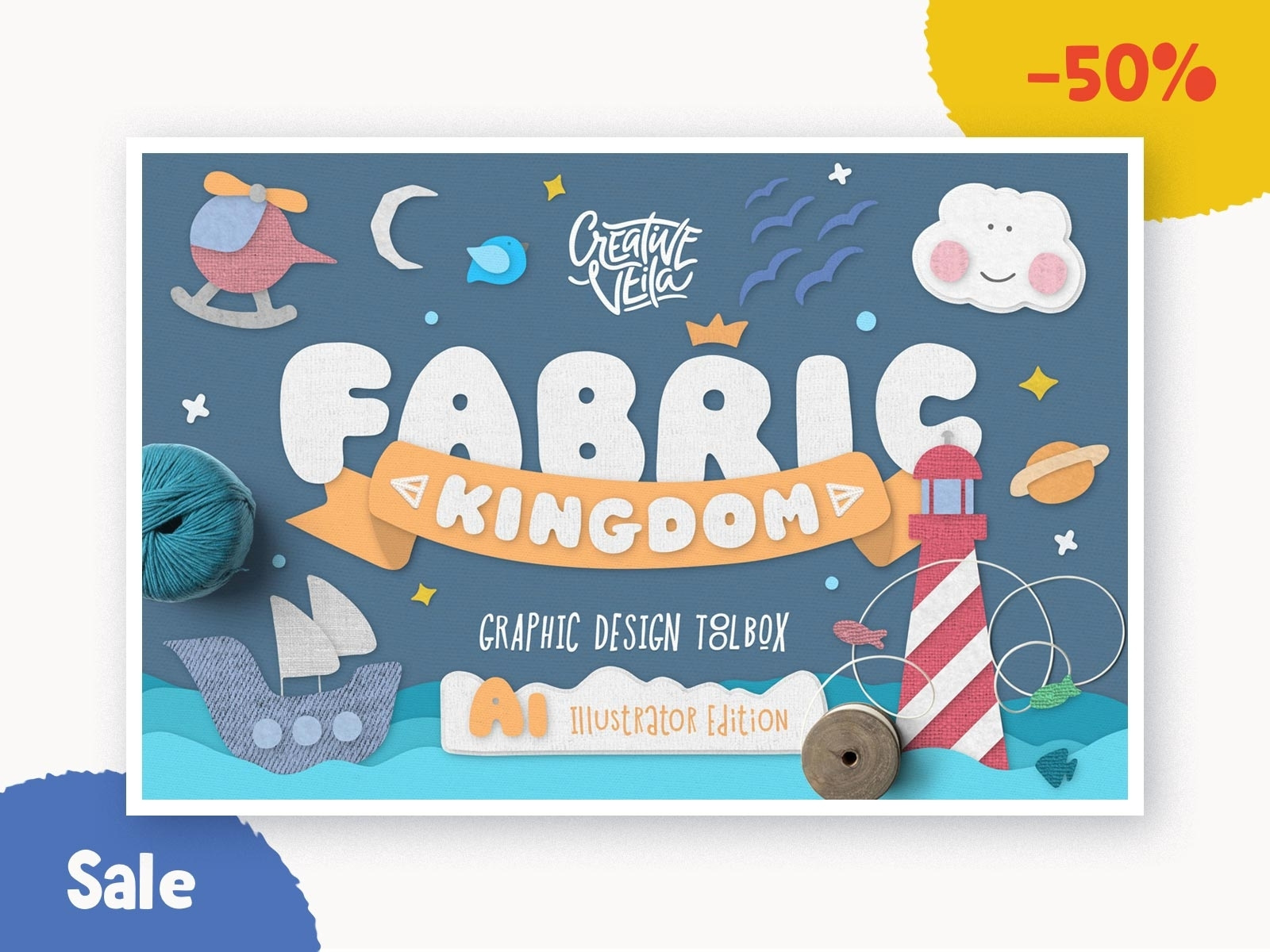 🧶 Fabric Kingdom Layer Styles 50% Off action adobe brushes creative creator doodles fabric generator graphic hand handmade illustrations illustrator kingdom layer layer styles stiches vector veila