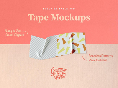 Free Washi Tape PSD Mockups