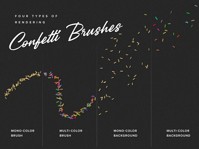 Confetti Procreate Brushes brush brushset confetti creative effect foil glitter gold metal overlay party procreate veila