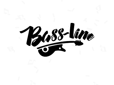 Bassline Logo branding design flat identity illustration illustrator logo minimal typography web website