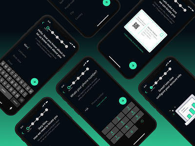 Authentick Sign-up app dark app design ios iphonex mockups security ui ui design ux uxdesign vector