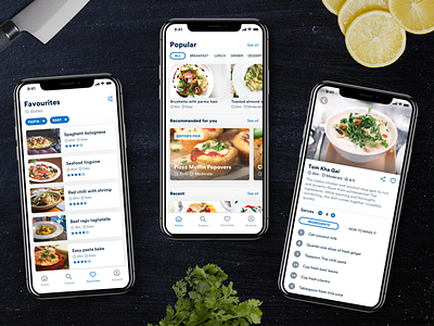 Recipe App Concept app cookbook cooking eat ios iphone iphone x mobile mobile design recipe ui user experience user interface ux