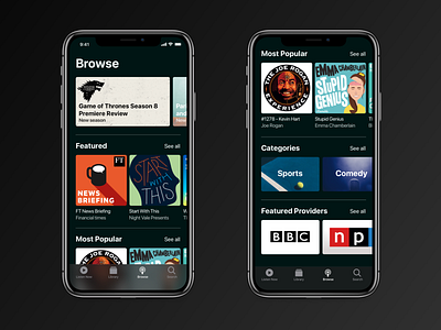 Podcast App Redesign