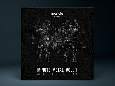 Minute Metal, Muncle - Album Cover ai album artwork cover design graphic illustration metal muncle music rock typography