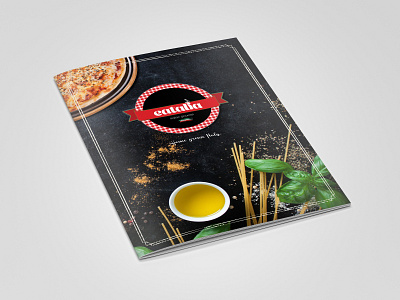 Eatalia Restaurant Menu branding design illustration vector