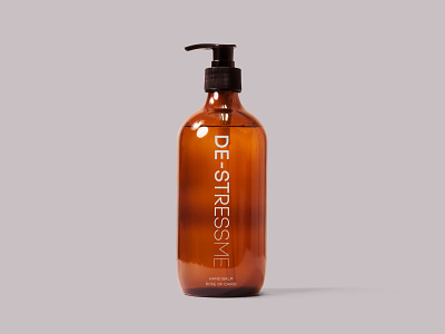 DE-STRESSME beauty branding logo packaging skincare spa website wellness