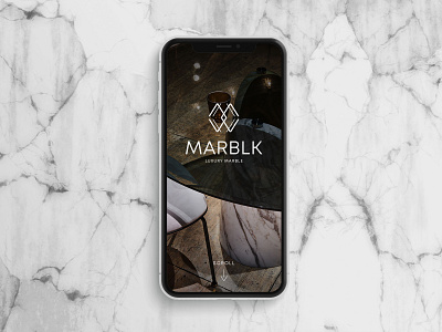 Marblk branding design interior logo luxury marble pattern ui