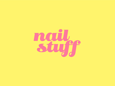 Nail Stuff beauty branding design logo manicure nail pedicure poster skincare