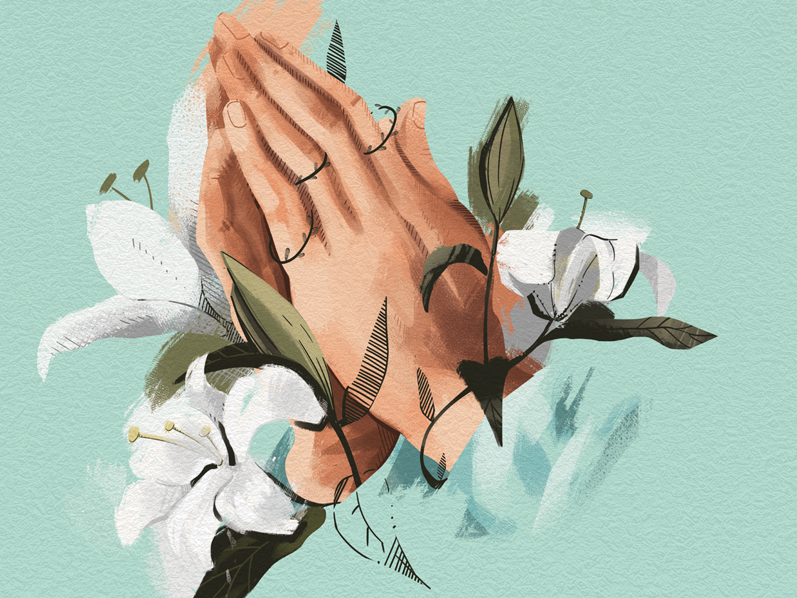 Praying Hands by Sasha Sakhnevich on Dribbble