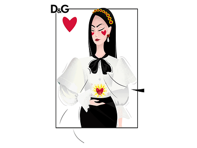 Dolce & Gabbana SS18 cards dolcegabbana fashion fashion brand fashion illustration illustration